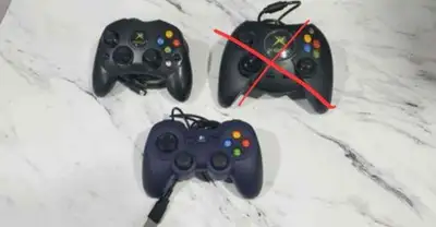 Original Xbox Controller + Logitech Gamepad Controller, View more