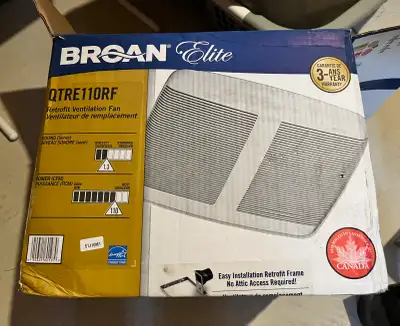 Broan bathroom ceiling fan, View more