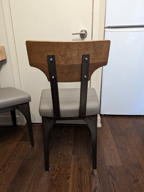 Restoration Hardware Style Industrial Dining Chairs (Set of 2) Dining
