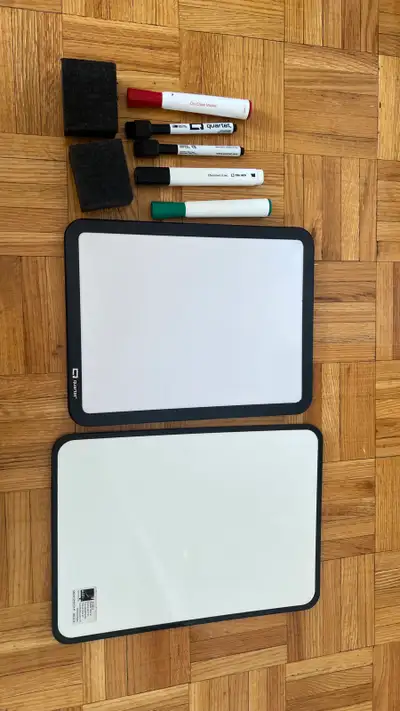 White Board, dry erase markers with eraser, View more