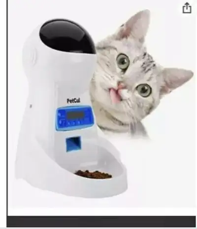 Automatic Pet Feeder Food Dispenser for Dogs & Cats. Description Automatic Pet Feeder Food Dispenser...