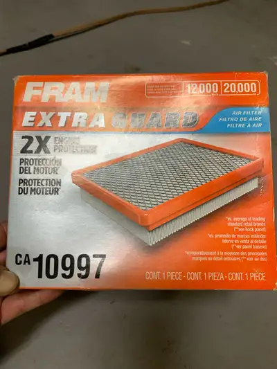 I am selling a brand new Fram Extra Guard engine air filter, part number CA10997, which is still in...