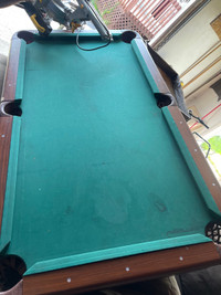Pool table for sale couome stains on top 