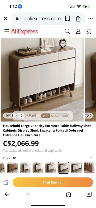 Large Capacity Entrance Table Hallway Shoe Cabinets Display, View more