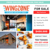 Fried Chicken Franchise - Wing Zone - FOR SALE - $450,000