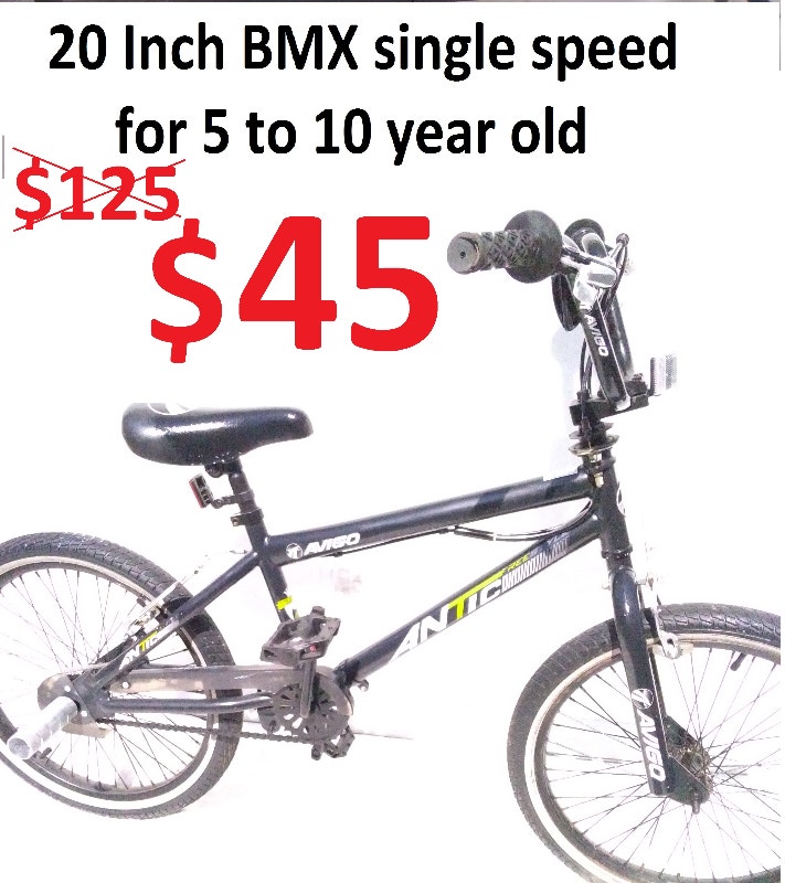 20 inch tires AVIGO Single Speed BMX Bike 59 year old BMX City of Toronto Kijiji