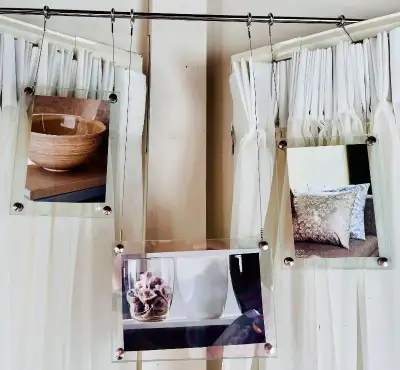 Trapeze Hanging Glass Photo Display, View more