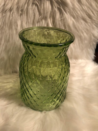 Green flower vase