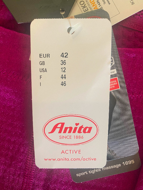 Two pairs Anita Sports Massage Tights. Pink. Brand new. With tag in Women's - Other in Markham / York Region - Image 3