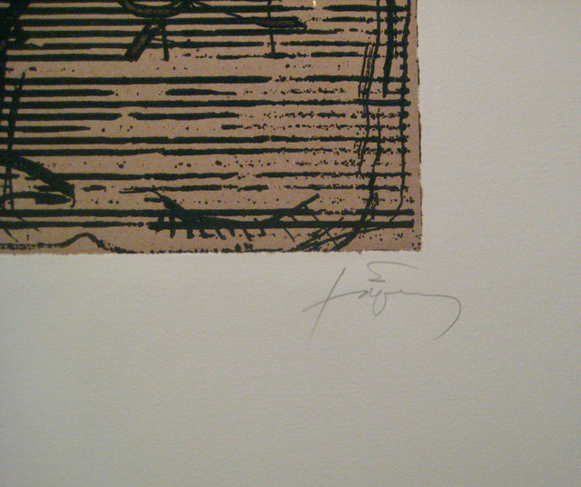Antoni Tàpies ( 1923-2012 ) Eau-Forte, petit tirage 45 dans Art et objets de collection  à Laval/Rive Nord - Image 3