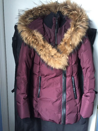 Mackage Adali Down Coat with Natural Fur Colour Borduaex XXS