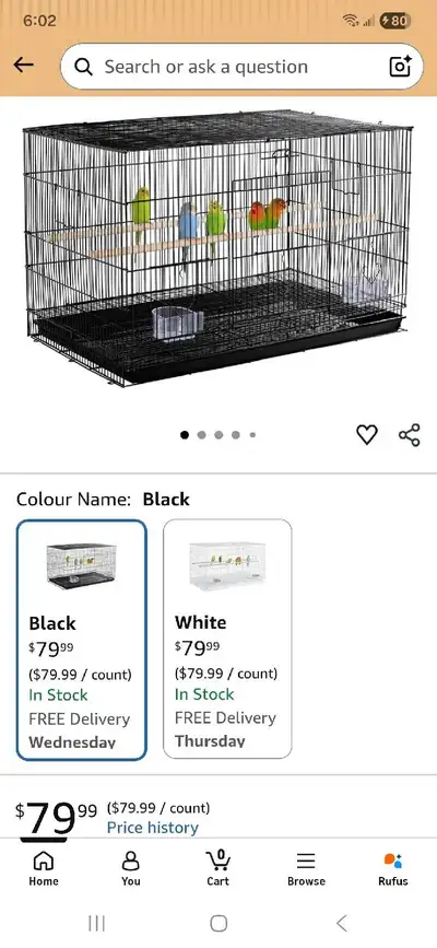 small bird cage, View more