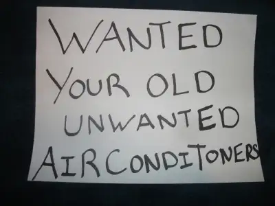 WANTED OLD WINDOW AIR CONDITIONERS., View more