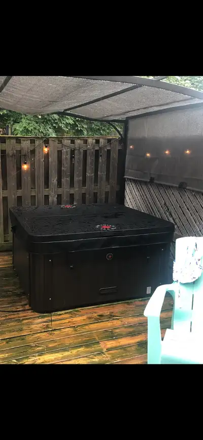 Saskatoon 4-Person 12-Jet Portable Hot Tub . Plug and play, View more