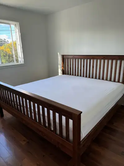 King Size Bed and SCANDI Platinum Mattress 6 months old, View more