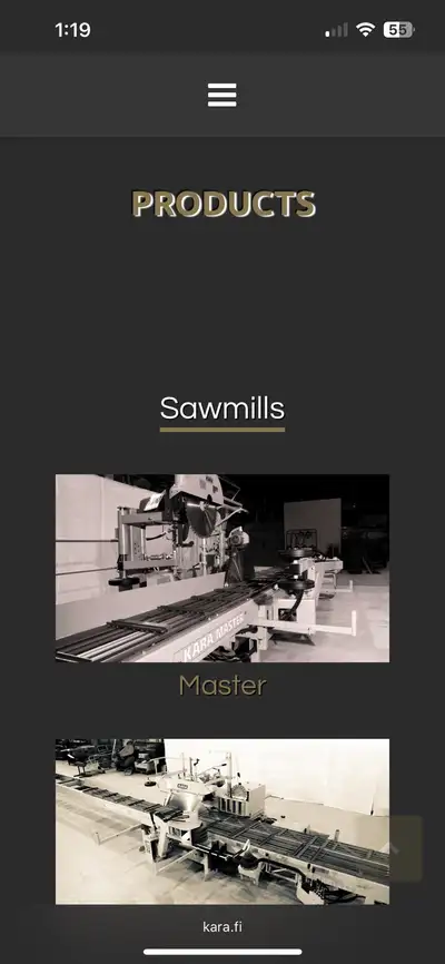 Kara Sawmill w/Laimet 25IE chipper, View more