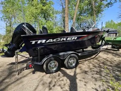 2019 TRACKER TARGA V18 150HP MERCURY just over 100hrs! Trolling motor I pilot remote, too big live w...