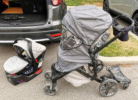 BRITAX B-READY STROLLER COMPLETE W/INFANT CAR SEAT