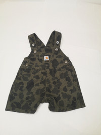 Baby Boy Carhartt overalls shorts 6 months