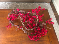 2 strands Red Berry Garland