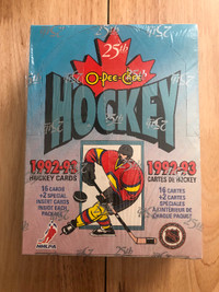 1992/93 O-Pee-Chee Hockey Factory Sealed Wax Box - 24 Packs