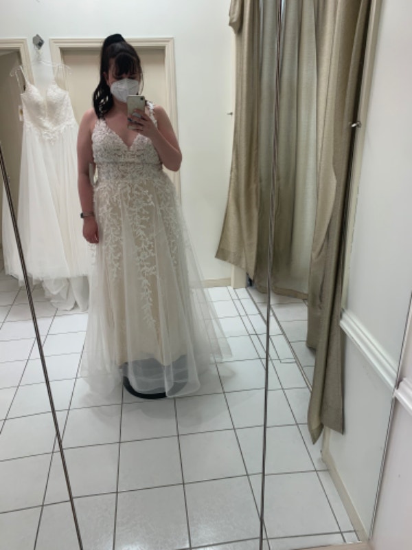 Mori Lee 2022 Collection ALine Wedding Dress Ivory, Blush, Nude