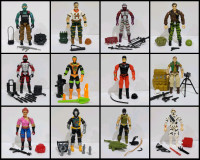 Gi joe figures, accessories, file cards, parts, supplies etc. 