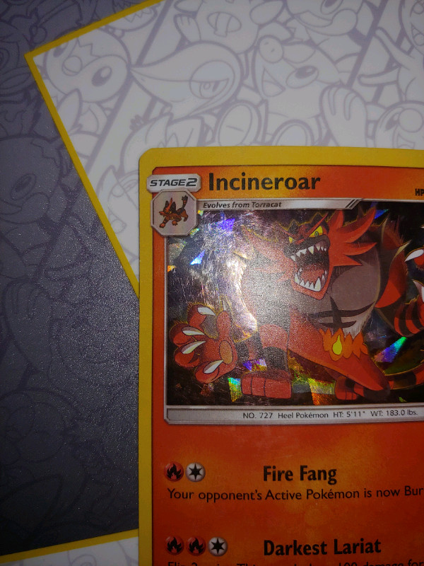 Pokemon TCG Sun & Moon Base Set: Ice Cracked Holo Incineroar in Arts & Collectibles in City of Toronto - Image 2