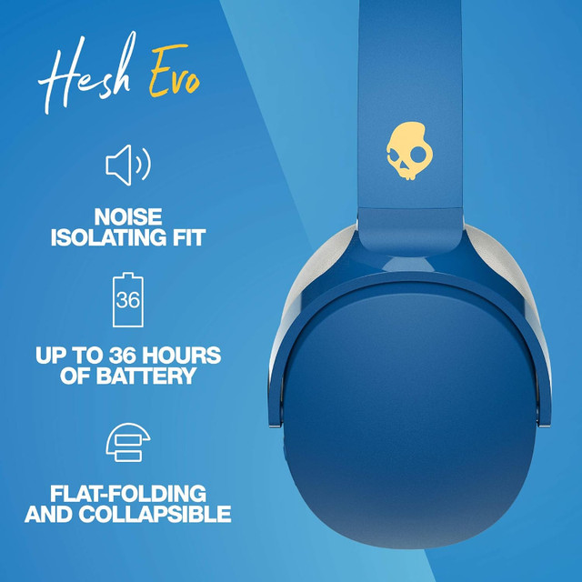 Skullcandy Hesh Evo Over-Ear Wireless Headphones in Headphones in Burnaby/New Westminster - Image 3