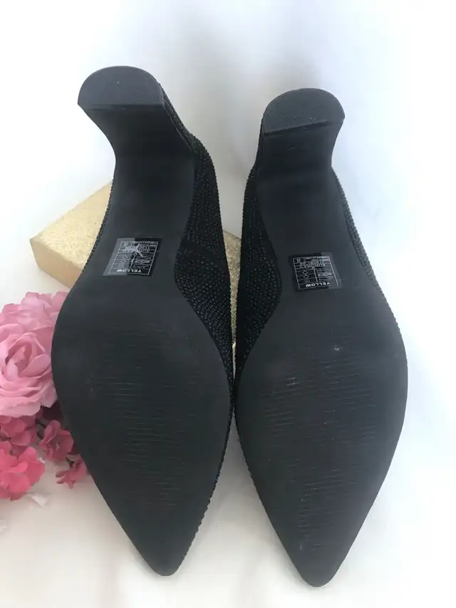 Black High Heels Sparking Shoes Women Pointed-toes Pump in Women's - Shoes in City of Toronto - Image 7