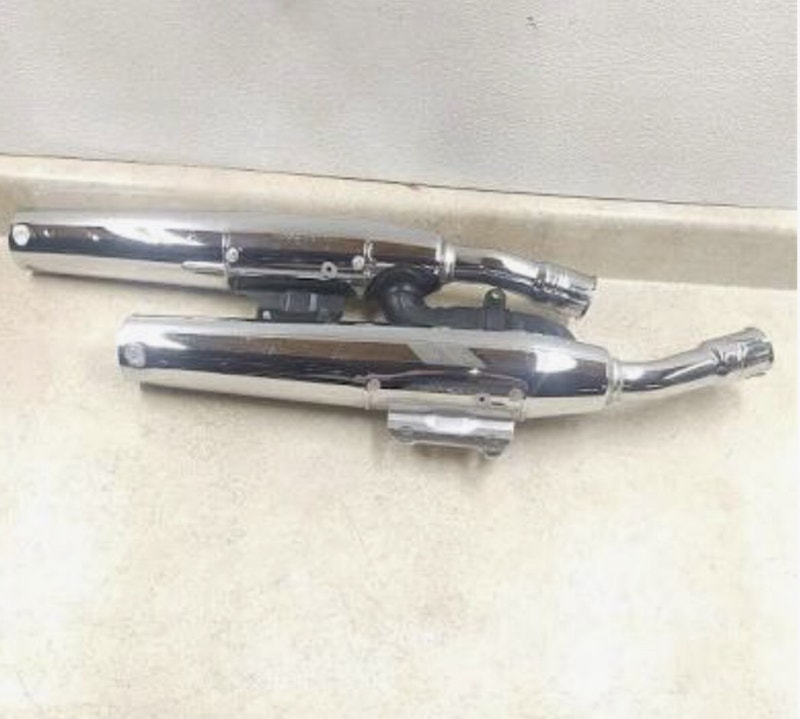 Honda VT1100 shadow (19972007) upper and lower exhaust muffler