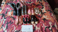 USED D009 Girls Shoes Boots, Size 1,
