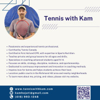 ✯ Tennis Lessons (Richmond Hill area and nearby neighborhoods) ✯