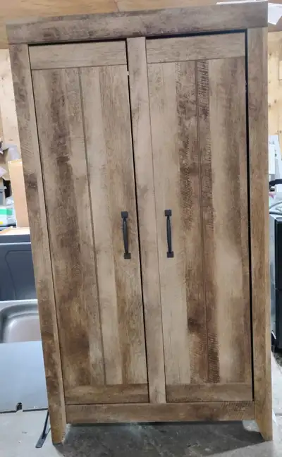 Wooden Cabinet with Deep Adjustable Shelves, View more