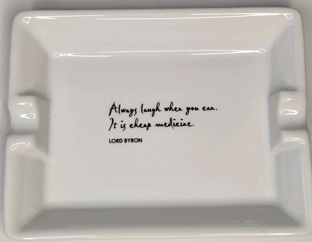 Vintage Collectable Literary Quote Ashtray/Trinket Trays  in Arts & Collectibles in City of Toronto - Image 3