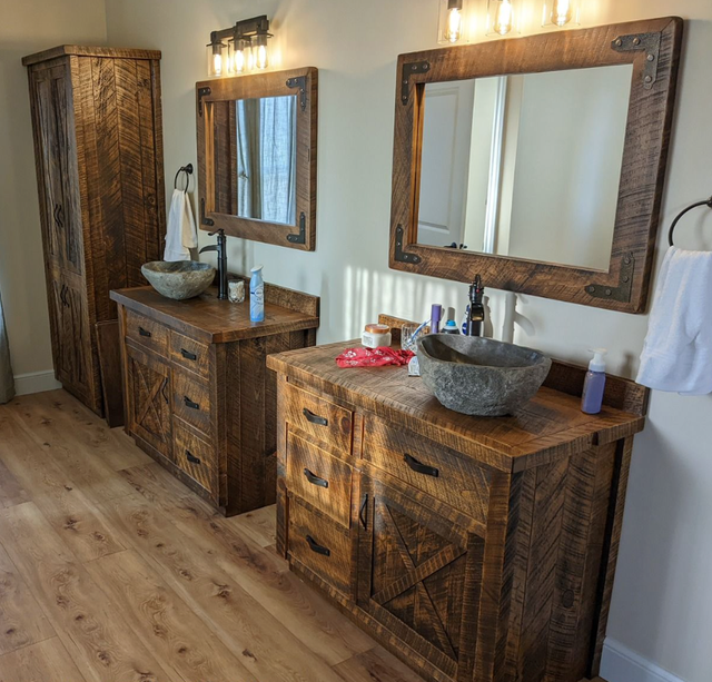 Solid Wood - Bathroom Vanities & Fixtures - Alberta Made in Cabinets & Countertops in Calgary - Image 10