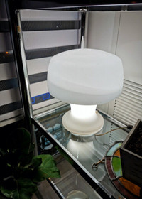 Vintage Mushroom Lamp - frosted glass Italy