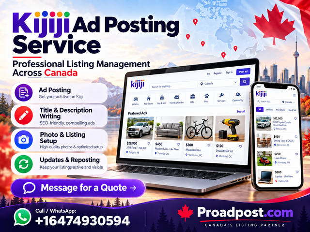 Kijiji Ad Posting & Listing Management for Canadian Businesses