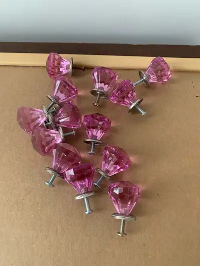 13 pink cabinet knobs, View more