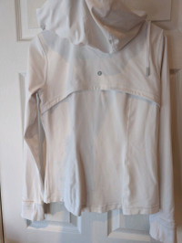 Like new - Lululemon white hooded define jacket - size 10