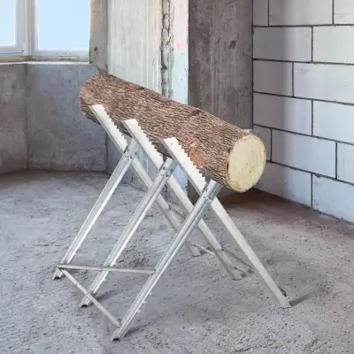 Portable Sawhorse Heavy Duty Steel Adjustable Work Support, Fold, View more