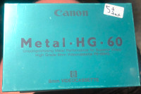 Canon 8mm Videocassette Metal HG 60