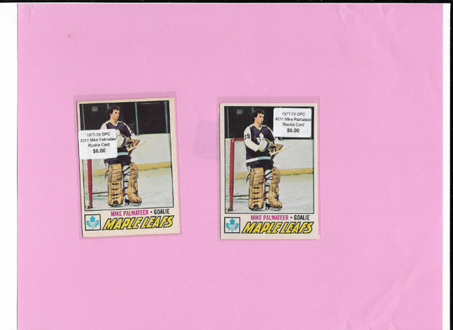 Vintage Hockey Rookie Card: 1977-78 OPC #211 Mike Palmateer RC in Arts & Collectibles in Bedford