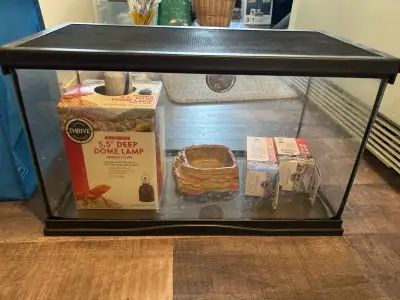 Reptile tank and goodies, View more