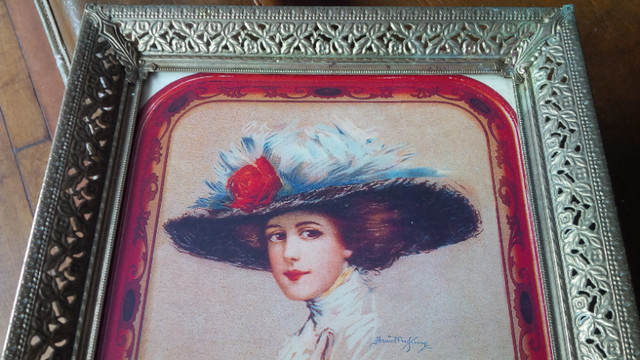 2 Old Prints, Framed Under Glass, Victorian Coca-Cola Young Girl in Arts & Collectibles in Stratford - Image 4