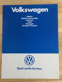 VW Auto Brochure For Sale