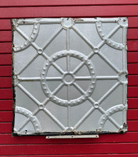 SALVAGED 24” X 24” TIN CEILING TILES from LESLIEVILLE, TORONTO