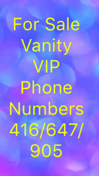 416/647/905/437/365/519 AREA CODE PHONE NUMBERS FOR SALE