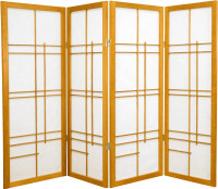 4 Panel Japanese Shoji Screen - Room Divider