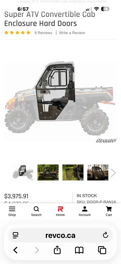 Brand new super atv convertible doors. I ordered the wrong doors my loss is your gain. Fit 2021-2023